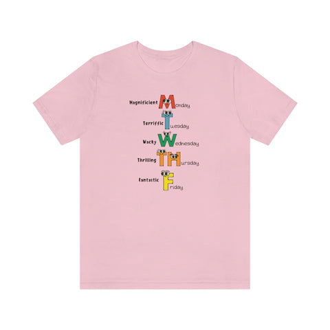 School Days Of The Week Character T-Shirt