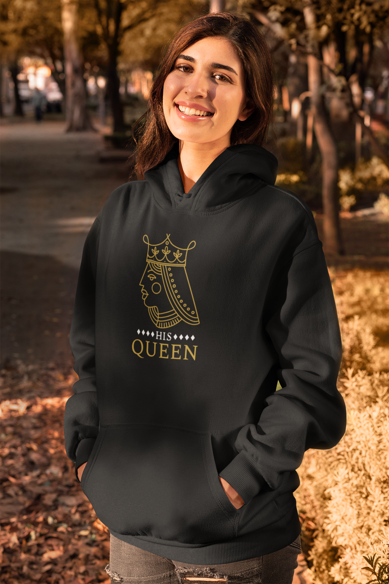 His Queen Graphic Hoodie His King Graphic Hoodie Harleonshoppe