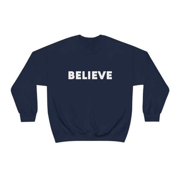 Believe Positive Affirmation Graphic Sweatshirt