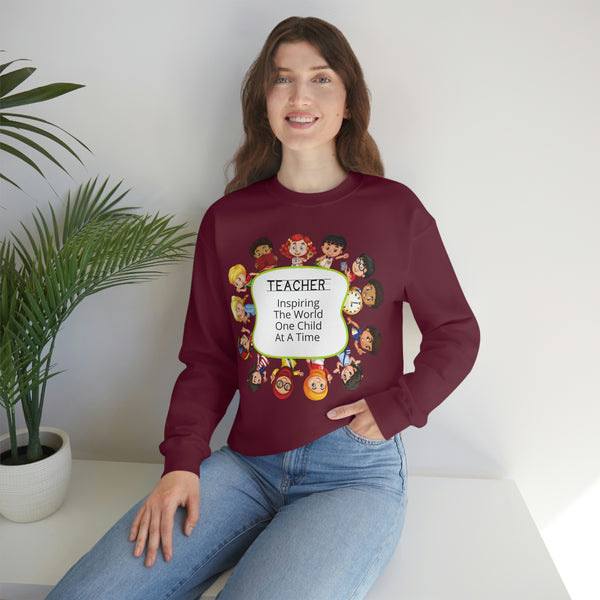 Teacher Inspiring Children Graphic Sweatshirt