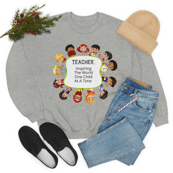 Teacher Inspiring Children Graphic Sweatshirt
