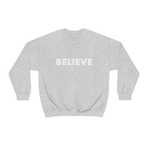 Believe Positive Affirmation Graphic Sweatshirt