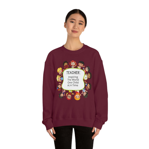 Teacher Inspiring Children Graphic Sweatshirt