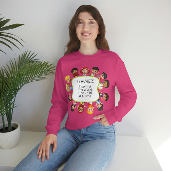Teacher Inspiring Children Graphic Sweatshirt