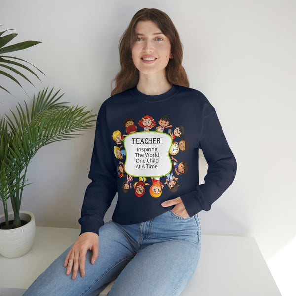Teacher Inspiring Children Graphic Sweatshirt