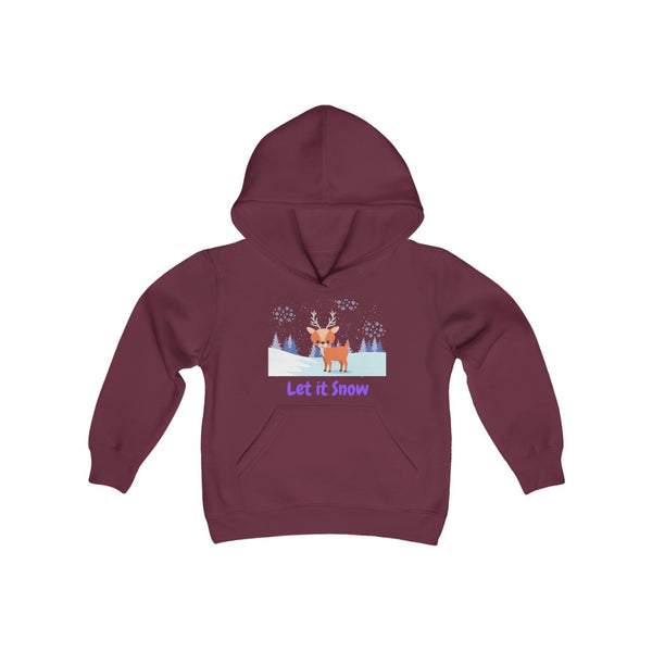 Let It Snow Reindeer Kids Hoodie