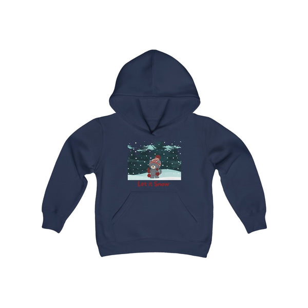 Let It Snow Bear Kids Hoodie