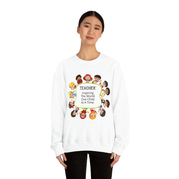 Teacher Inspiring Children Graphic Sweatshirt