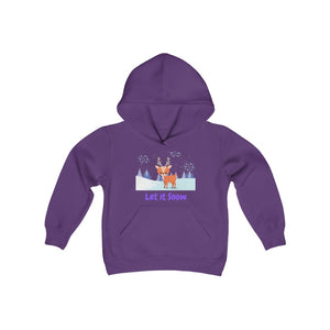 Let It Snow Reindeer Kids Hoodie