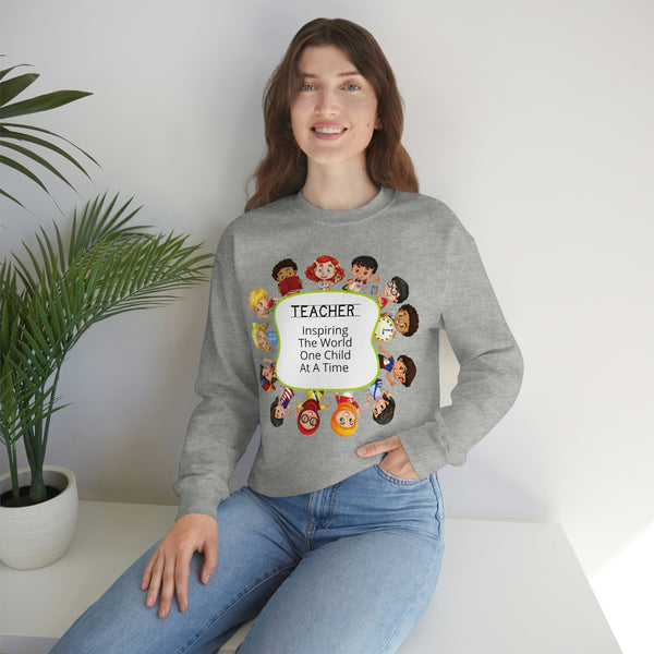 Teacher Inspiring Children Graphic Sweatshirt