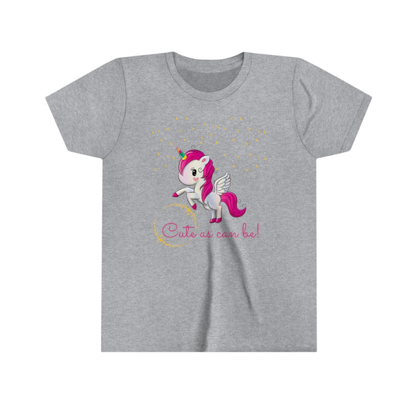 Cute As Can Be Unicorn Kids Graphic Tee