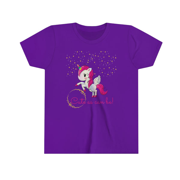 Cute As Can Be Unicorn Kids Graphic Tee