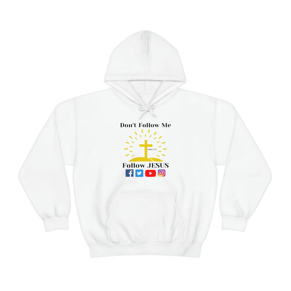 Don’t Follow Me Follow JESUS John 1:37 Social Media Icon Hoodie