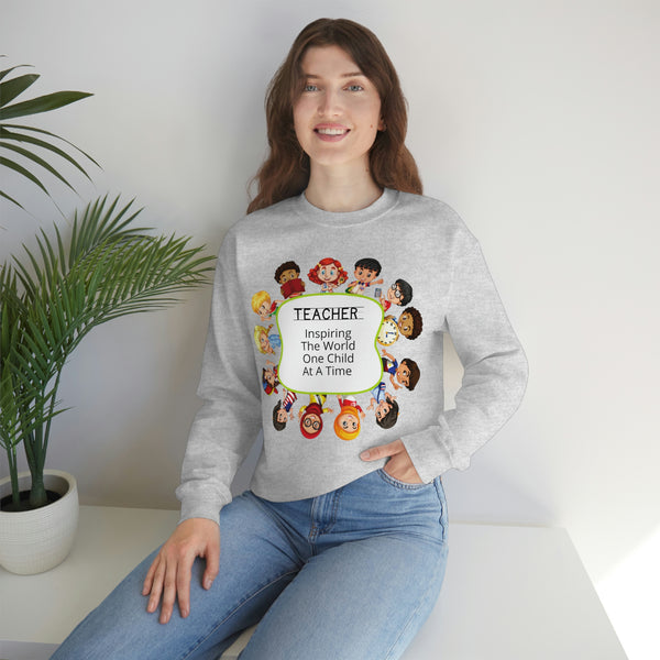 Teacher Inspiring Children Graphic Sweatshirt