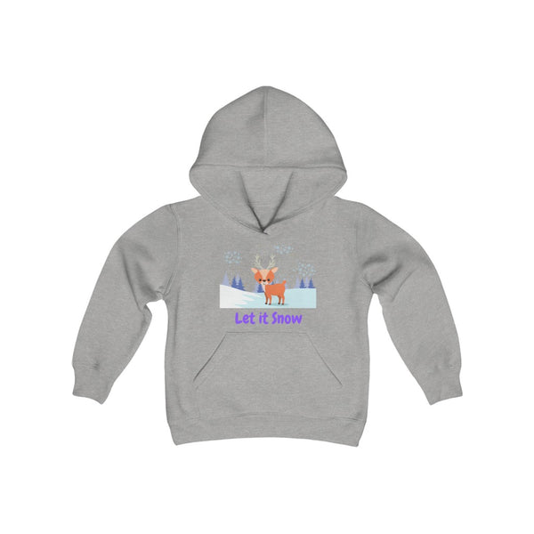 Let It Snow Reindeer Kids Hoodie