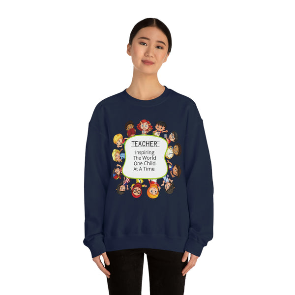 Teacher Inspiring Children Graphic Sweatshirt