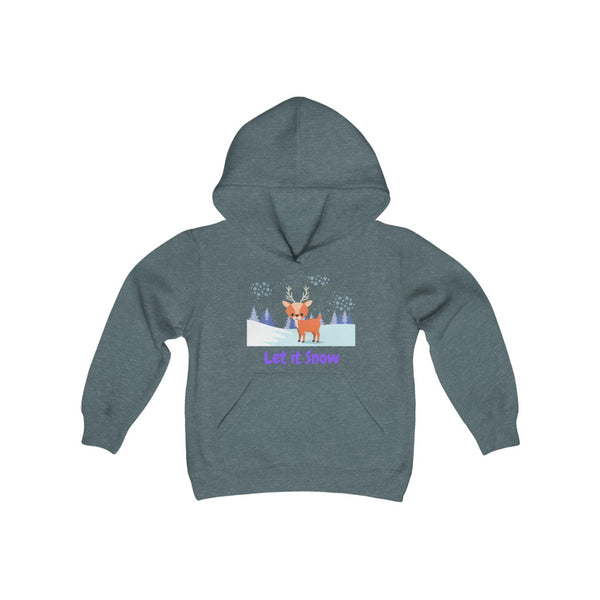 Let It Snow Reindeer Kids Hoodie