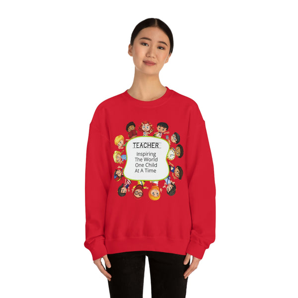 Teacher Inspiring Children Graphic Sweatshirt