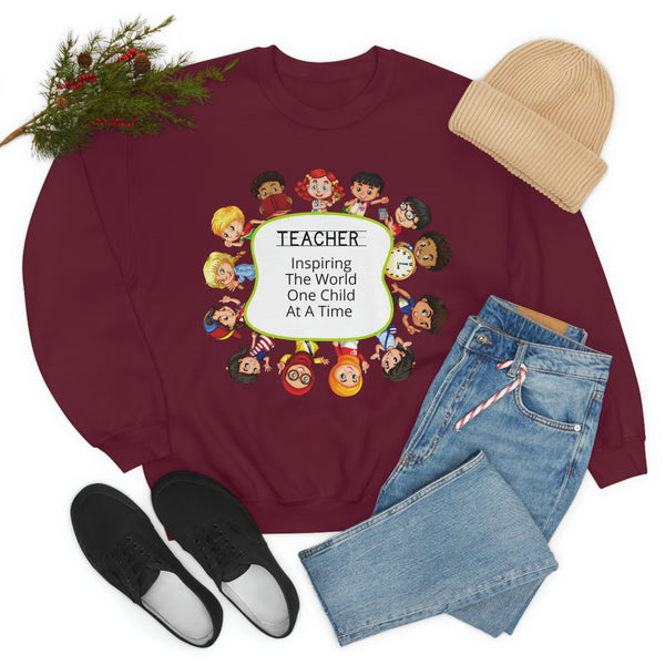 Teacher Inspiring Children Graphic Sweatshirt