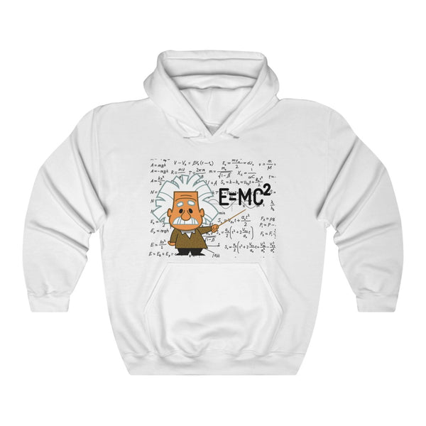 Einstein Cartoon E=MC2 Graphic Hoodie