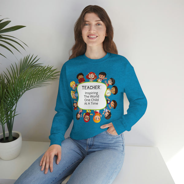 Teacher Inspiring Children Graphic Sweatshirt