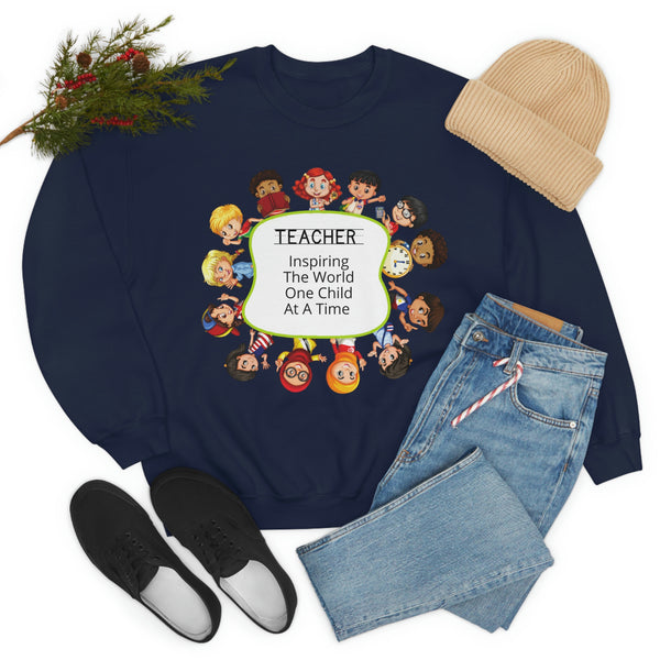 Teacher Inspiring Children Graphic Sweatshirt