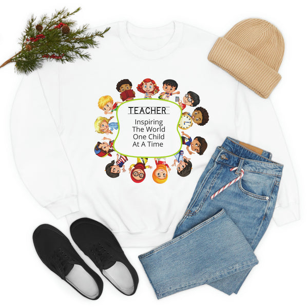 Teacher Inspiring Children Graphic Sweatshirt