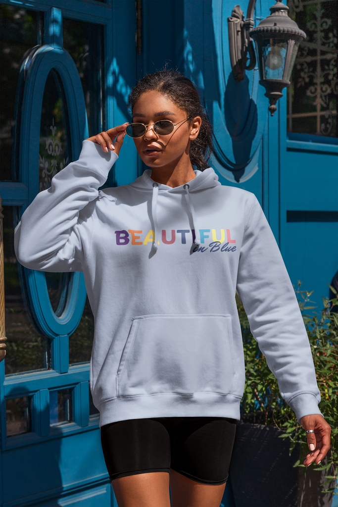 Blue 2025 graphic hoodie