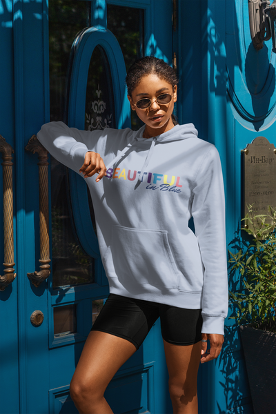 Beautiful In Blue Graphic Hoodie