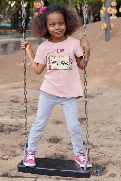I Love Fairy Tales Kids Graphic Tee