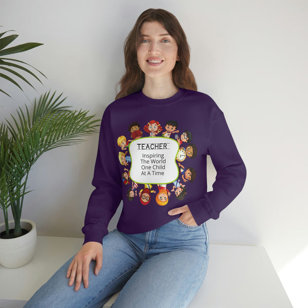 Teacher Inspiring Children Graphic Sweatshirt