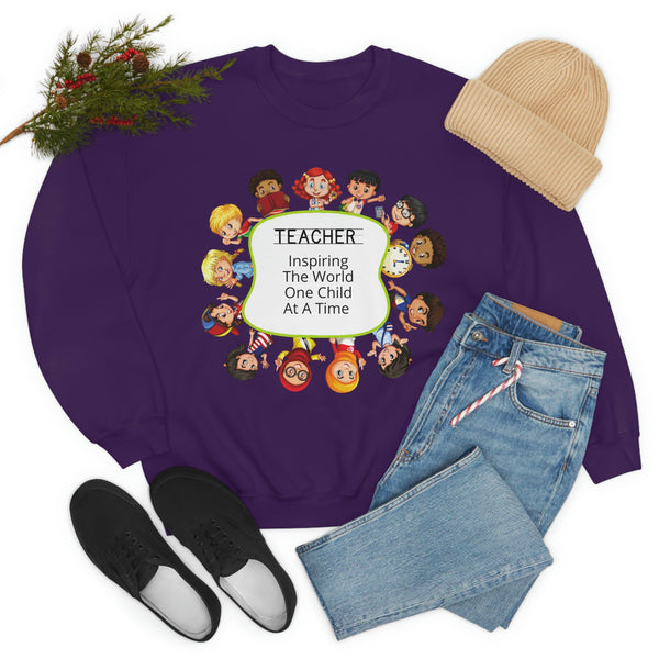 Teacher Inspiring Children Graphic Sweatshirt