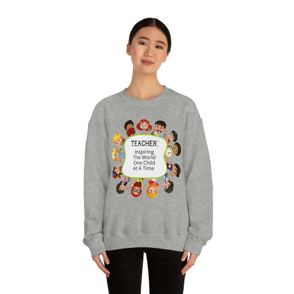 Teacher Inspiring Children Graphic Sweatshirt
