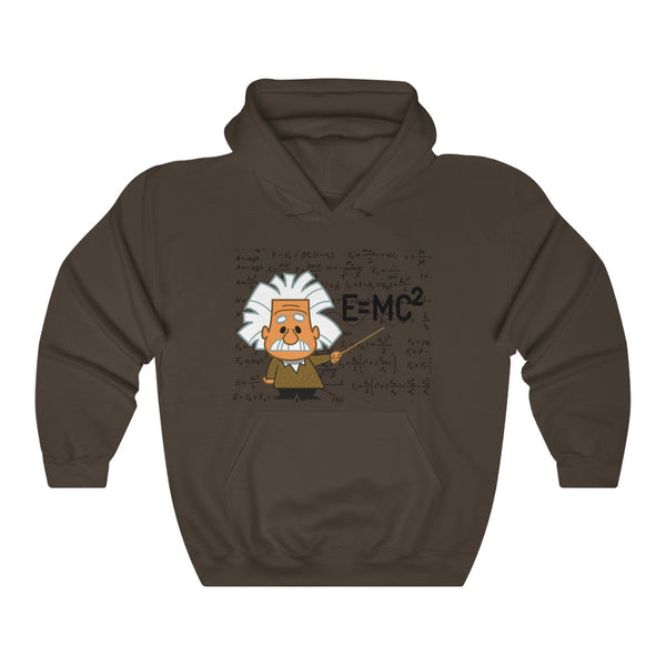 Einstein Cartoon E=MC2 Graphic Hoodie