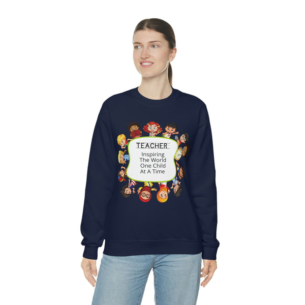 Teacher Inspiring Children Graphic Sweatshirt