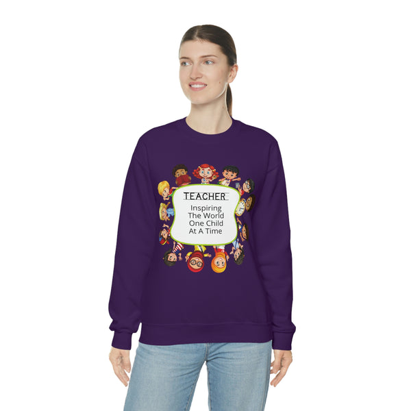 Teacher Inspiring Children Graphic Sweatshirt