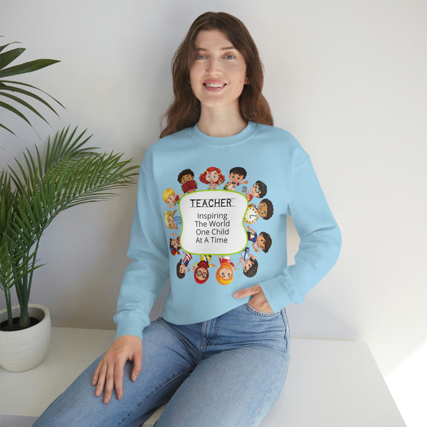 Teacher Inspiring Children Graphic Sweatshirt