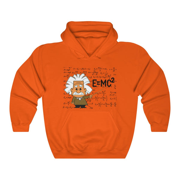 Einstein Cartoon E=MC2 Graphic Hoodie