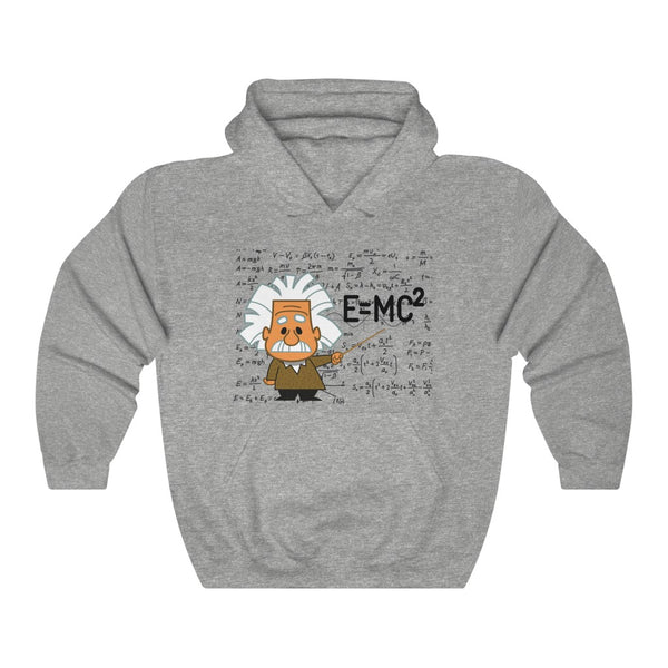 Einstein Cartoon E=MC2 Graphic Hoodie