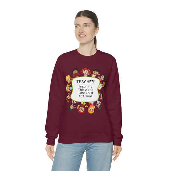 Teacher Inspiring Children Graphic Sweatshirt