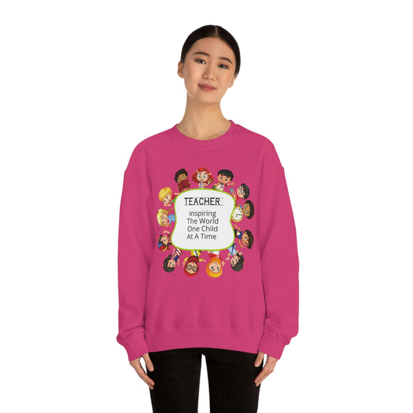 Teacher Inspiring Children Graphic Sweatshirt