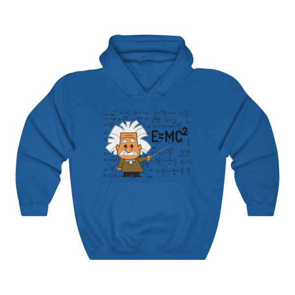 Einstein Cartoon E=MC2 Graphic Hoodie