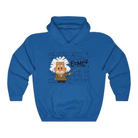 Einstein Cartoon E=MC2 Graphic Hoodie