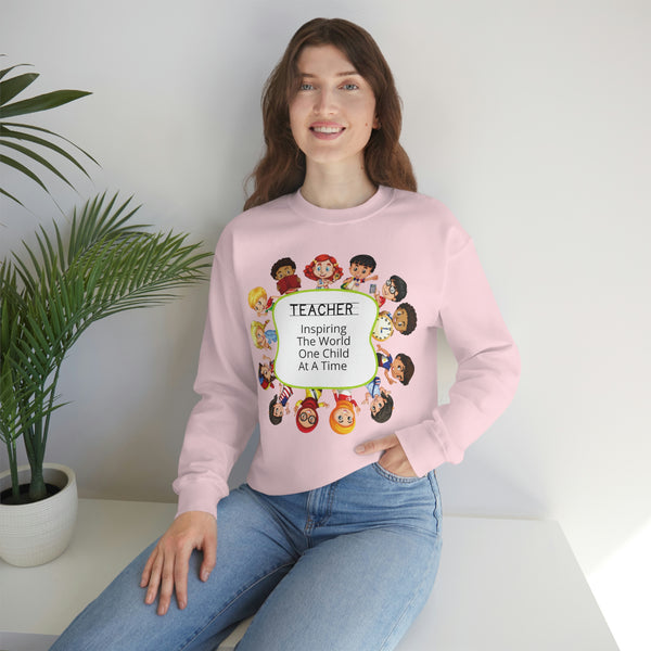 Teacher Inspiring Children Graphic Sweatshirt