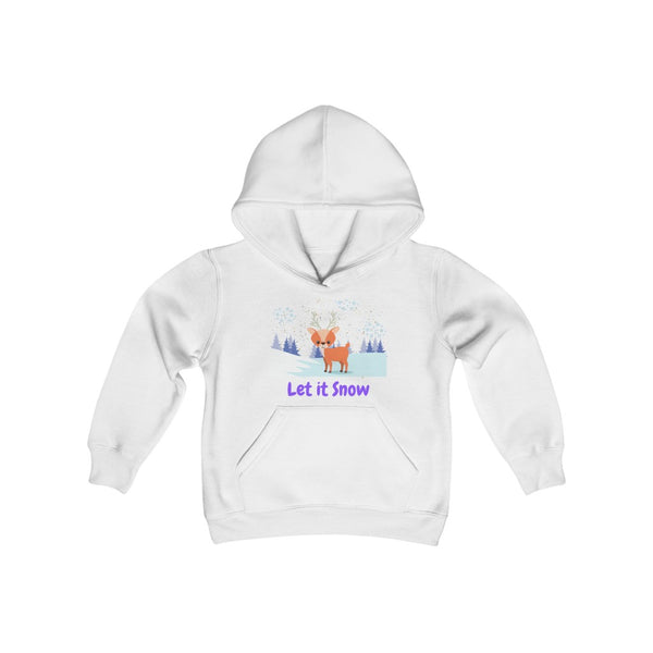 Let It Snow Reindeer Kids Hoodie