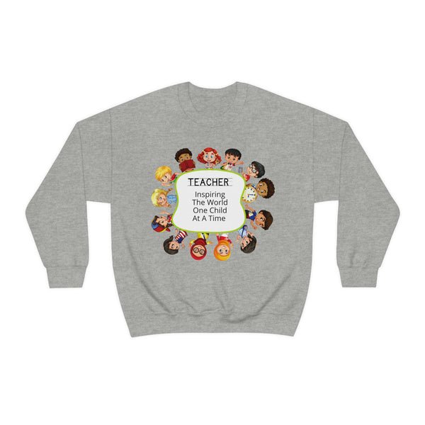 Teacher Inspiring Children Graphic Sweatshirt