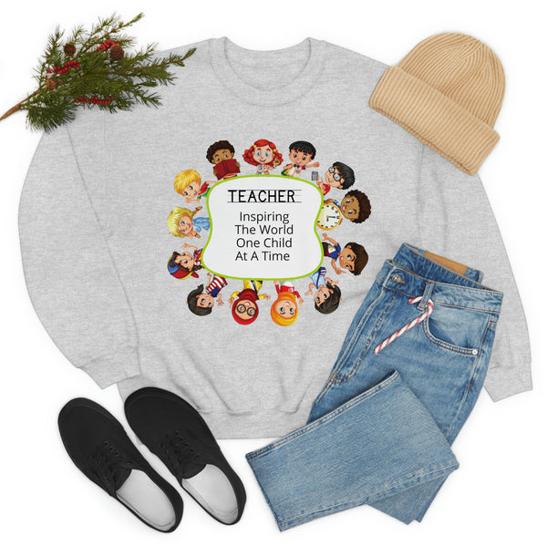 Teacher Inspiring Children Graphic Sweatshirt