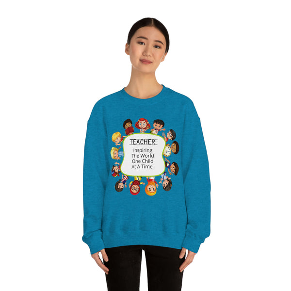 Teacher Inspiring Children Graphic Sweatshirt