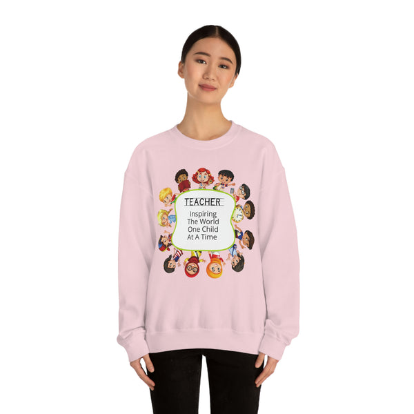 Teacher Inspiring Children Graphic Sweatshirt