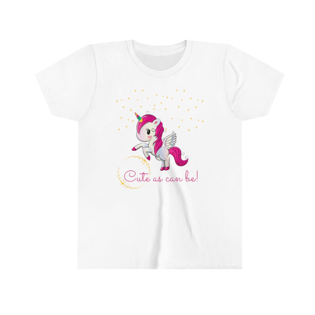 Cute As Can Be Unicorn Kids Graphic Tee